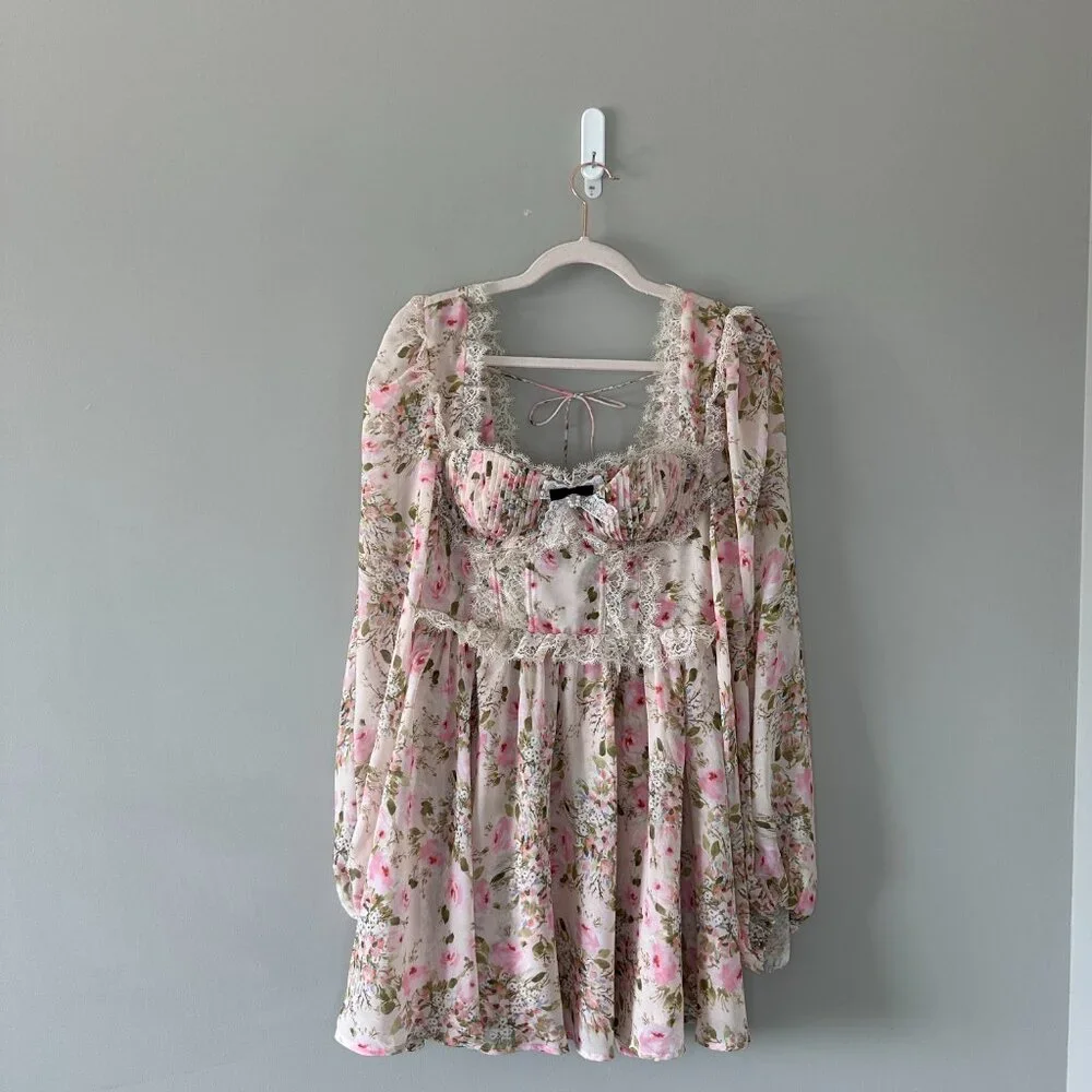 For Love & Lemons Emmaline Mini Dress - Picture 2 of 7